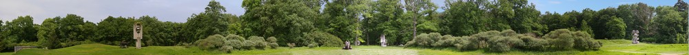 La fort de Senart - Etiolles , La Faisanderie de Senart , Panoramique , Jardin Sculpture 1